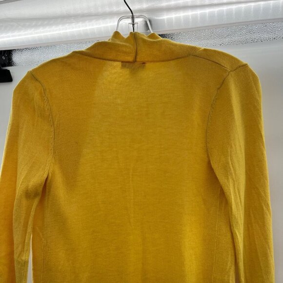 Merona Women's Open Front Long Sleeve Lightweight Cardigan Yellow Size XS - Picture 7 of 9